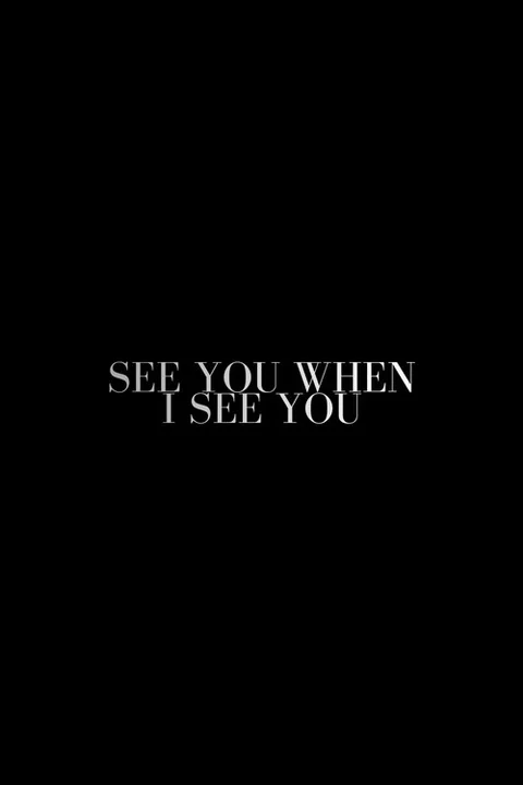 See You When I See You